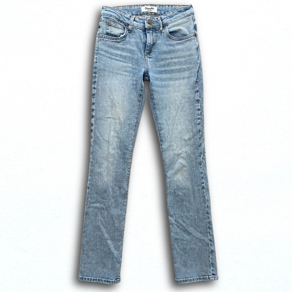 Wrangler Retro Womens Slim Bootcut Jeans Light Wash Denim 25x34 112346616